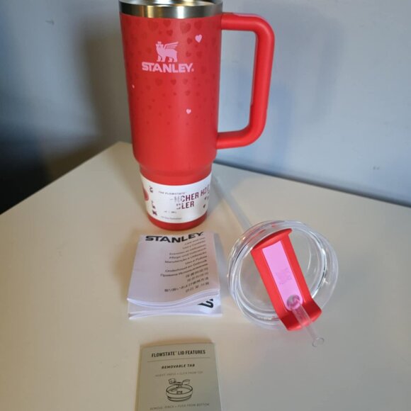 NWT Stanley Quencher H2.0 Tumbler 30 OZ Red Heart Edition (#2) - Picture 2 of 8